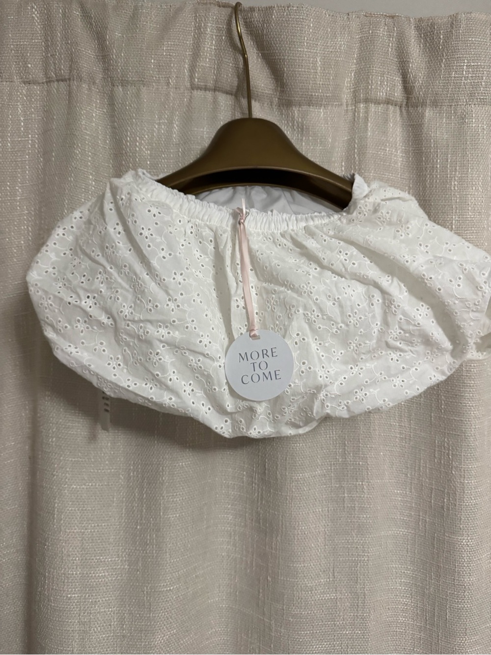White Eyelet Mini Skirt - Breezy Summer Style - Picture 2 of 3